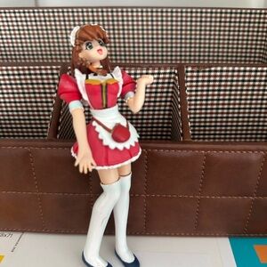 Red and White Maid Figurine